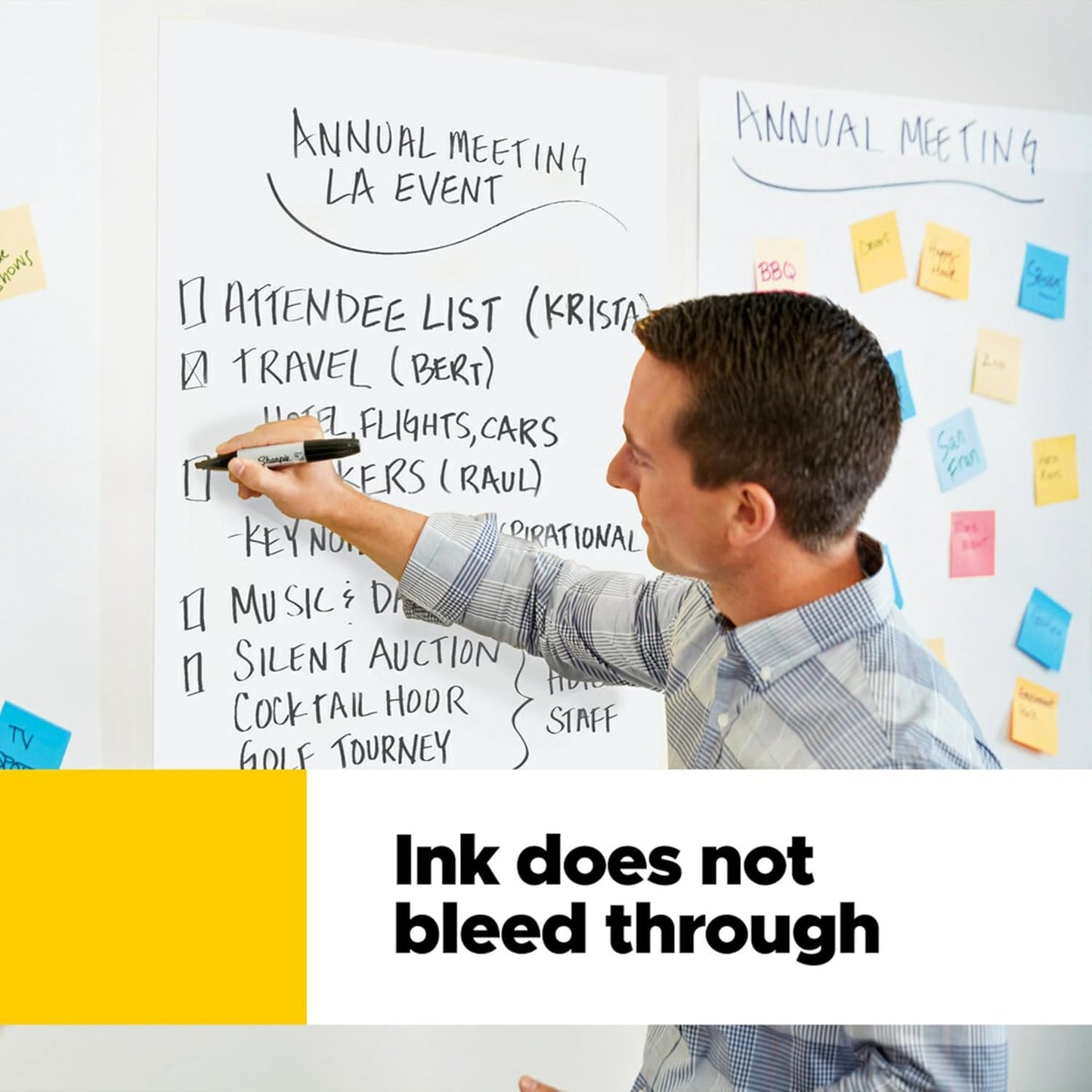 Post-it Mini Easel Pad 15 x 18 in 3-Pack 20 Sheets per Pad