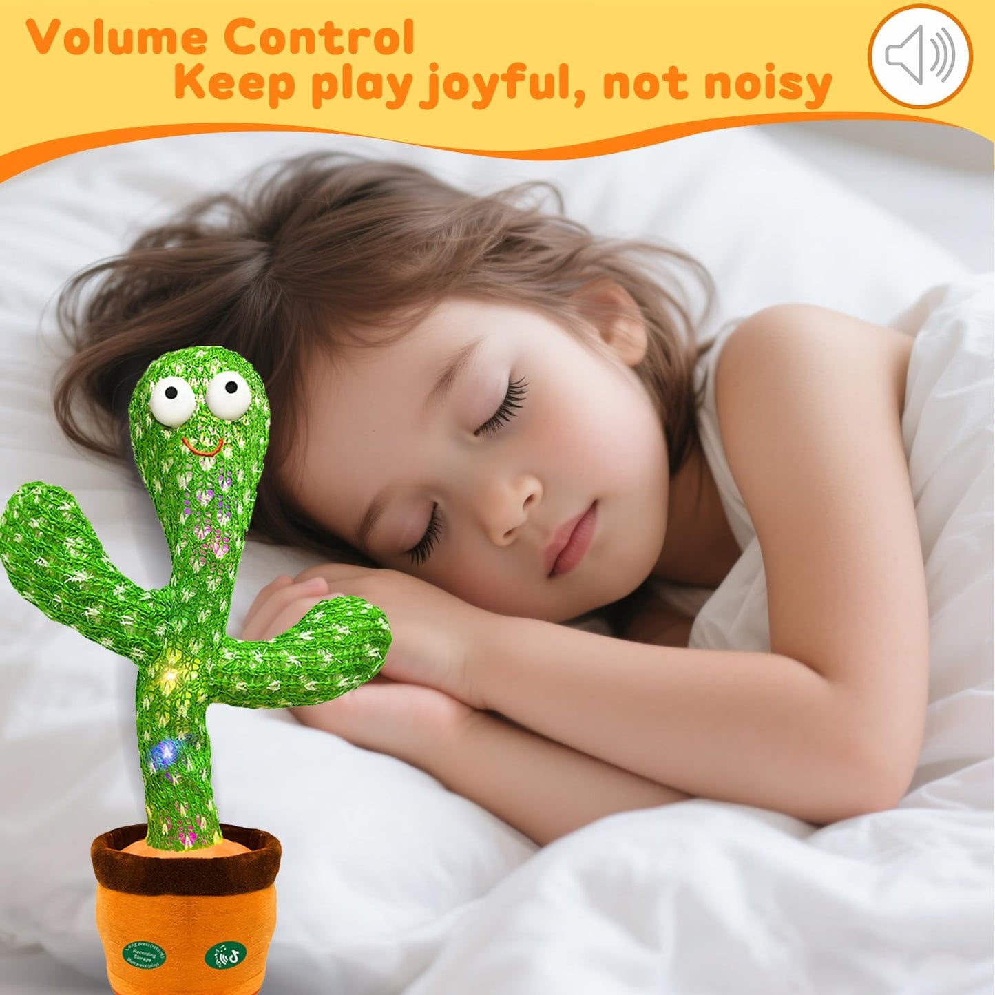 Talking Dancing Cactus Toy with Light & Sound
