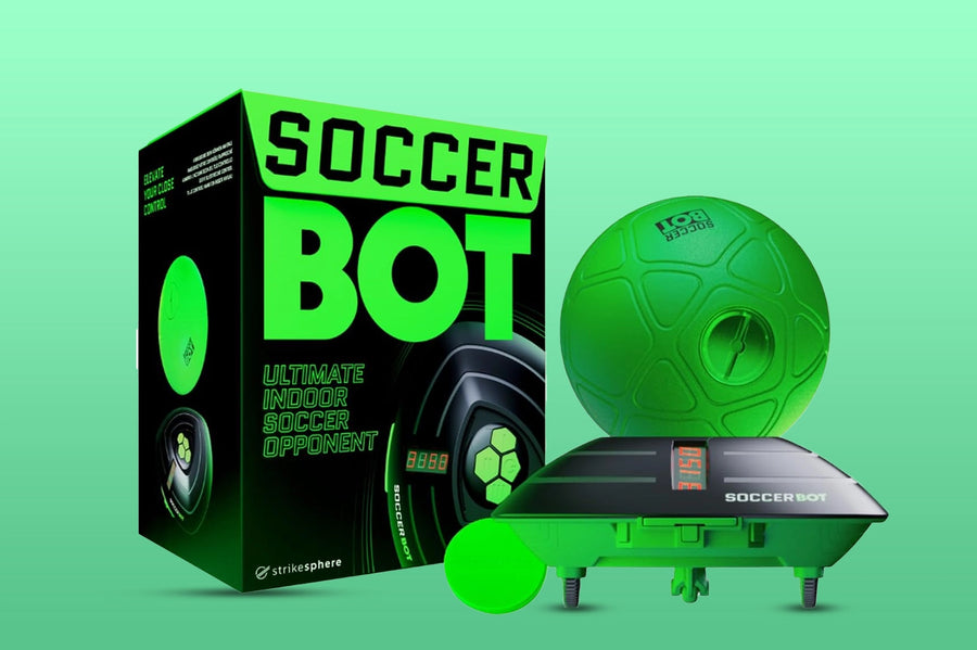 Soccer Bot Indoor Football Trainer | In-Built LCD Score Tracker: Keeps track of your current score and records your highest achievements