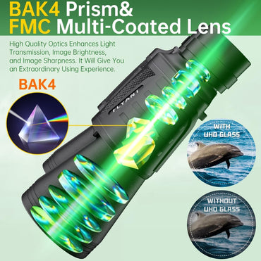 20x50 High-Powered Binoculars – Waterproof Compact Optics with Low-Light Vision for Bird Watching, Hunting & Outdoor Activities