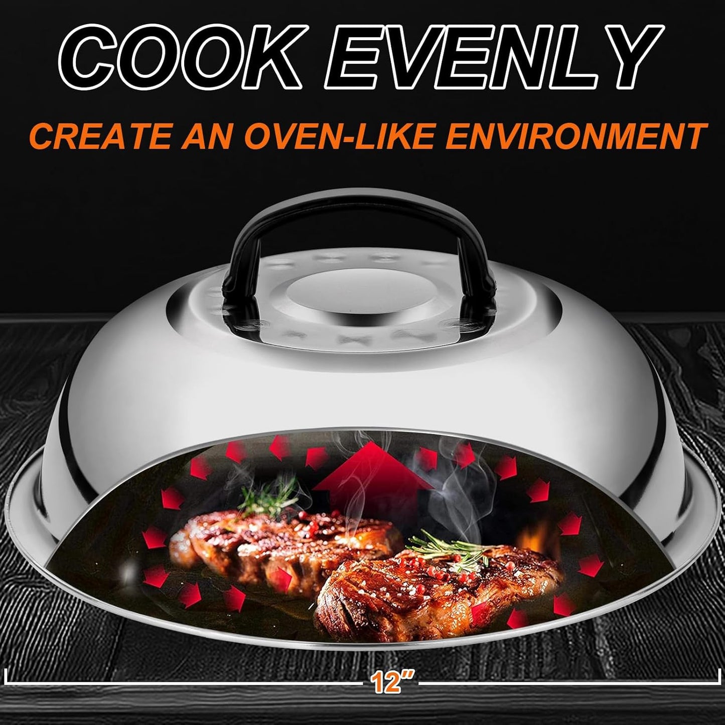 27‑Piece Griddle Accessories Kit for Blackstone – Flat Top Grill Tools with Enlarged Spatula, Basting Cover & Burger Press