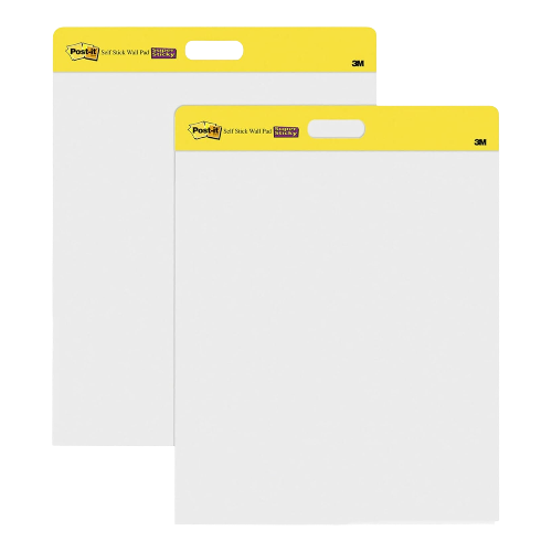 3M Post-it Easel Pad 20 x 23 in White 2-Pack 20 Sheets Each with Command Strips