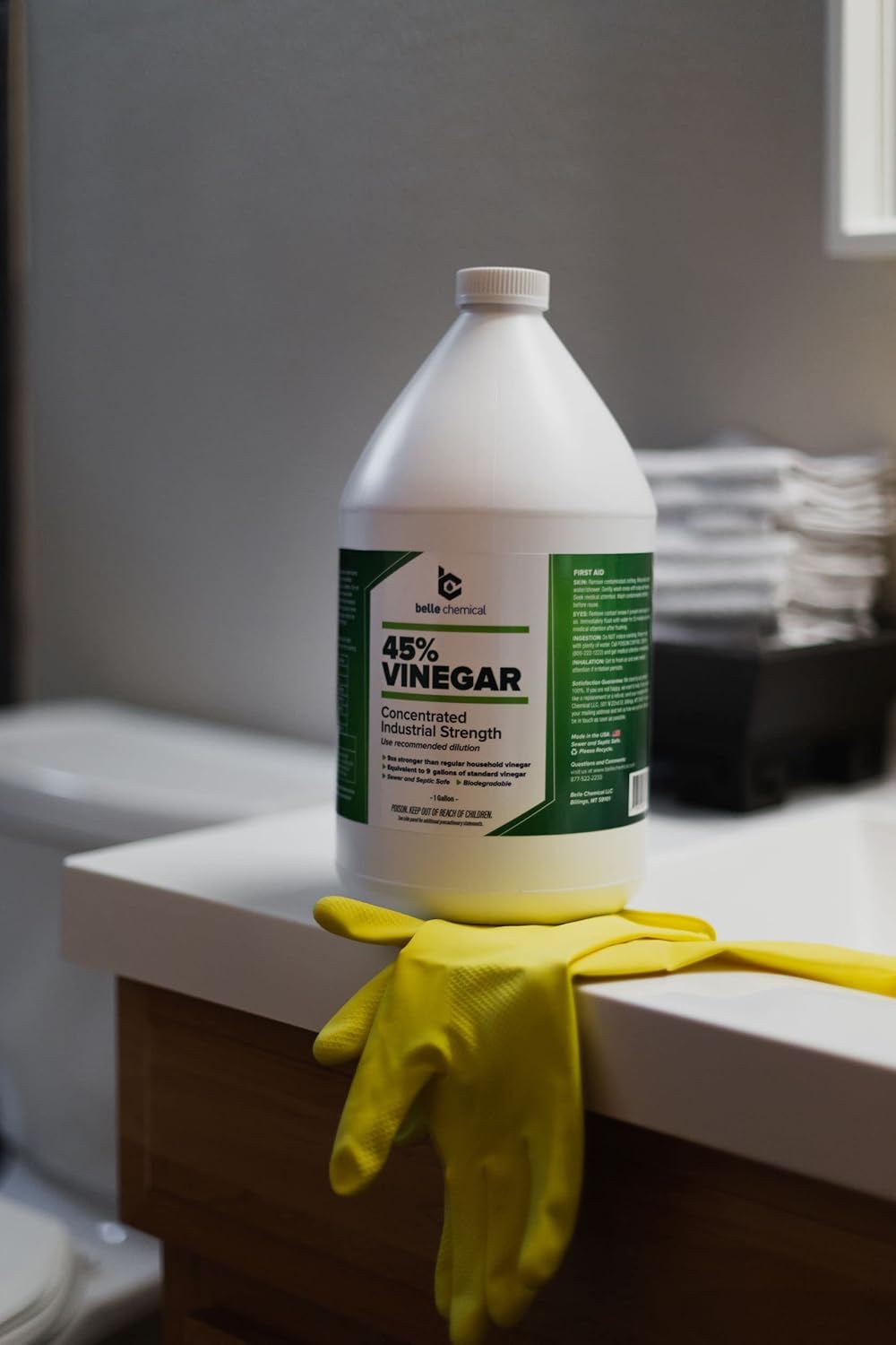 45% Pure Vinegar – Concentrated Industrial Grade, 1-Gallon