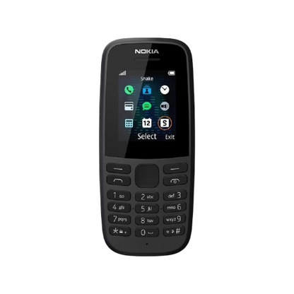Nokia 105 (2019) 1.77-Inch UK SIM Free Feature Phone – Black