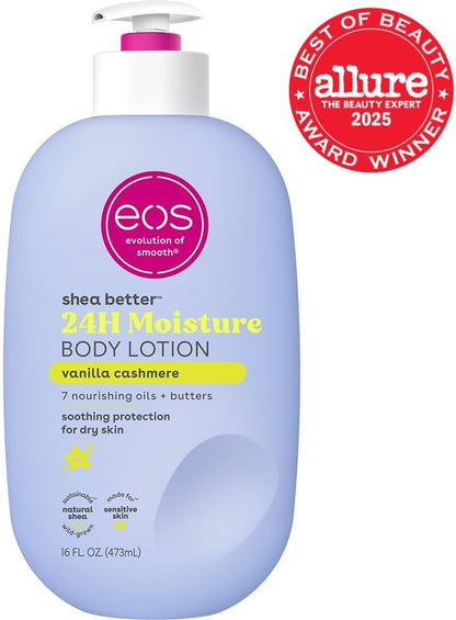 eos Shea Better 24H Moisture Body Lotion – Vanilla Cashmere (16 oz)