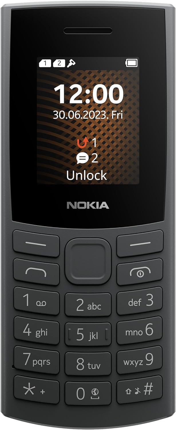 Nokia 105 4G Edition (2023) Feature Phone – Charcoal
