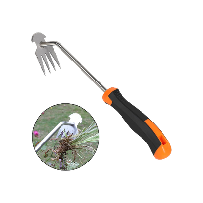 Portable Garden Weed Remover Tool with Rubber Handle