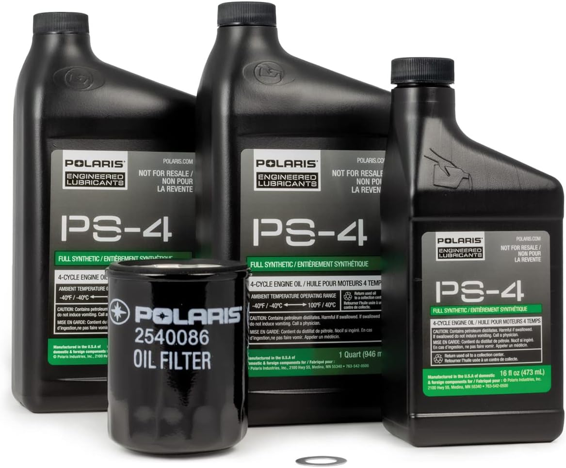 Polaris PS4 Oil Change Kit 2879323 for RANGER, GENERAL, RZR, ACE 900
