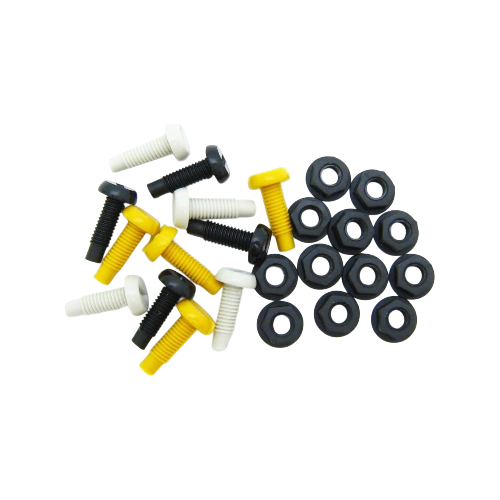 12 Pack Mixed Colour Number Plate Bolts & Nuts
