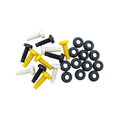 12 Pack Mixed Colour Number Plate Bolts & Nuts