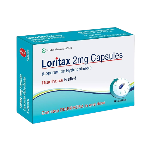 Diarrhoea Relief Loperamide Hydrochloride Capsules – 48 Pack (2mg)