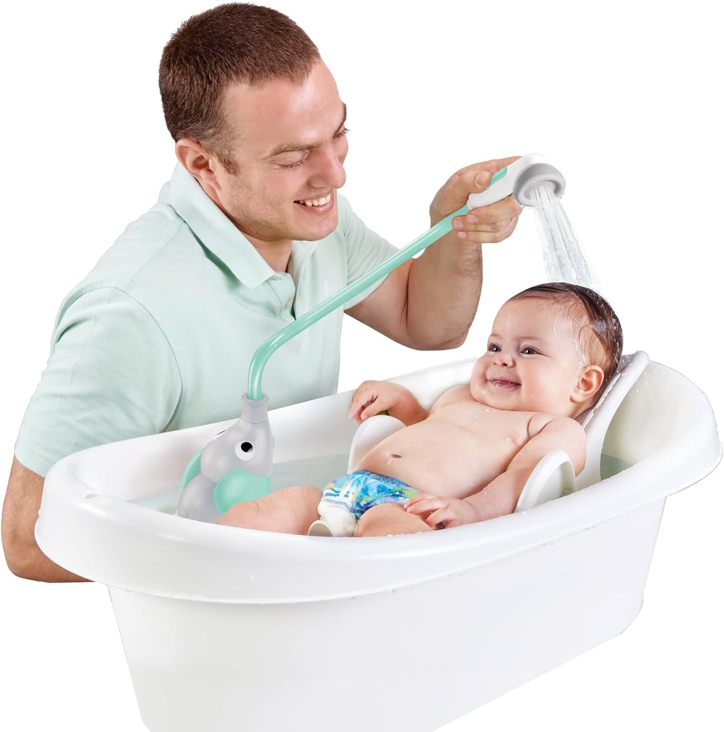 Yookidoo Elephant Baby Bath Shower Head Water Pump Toy