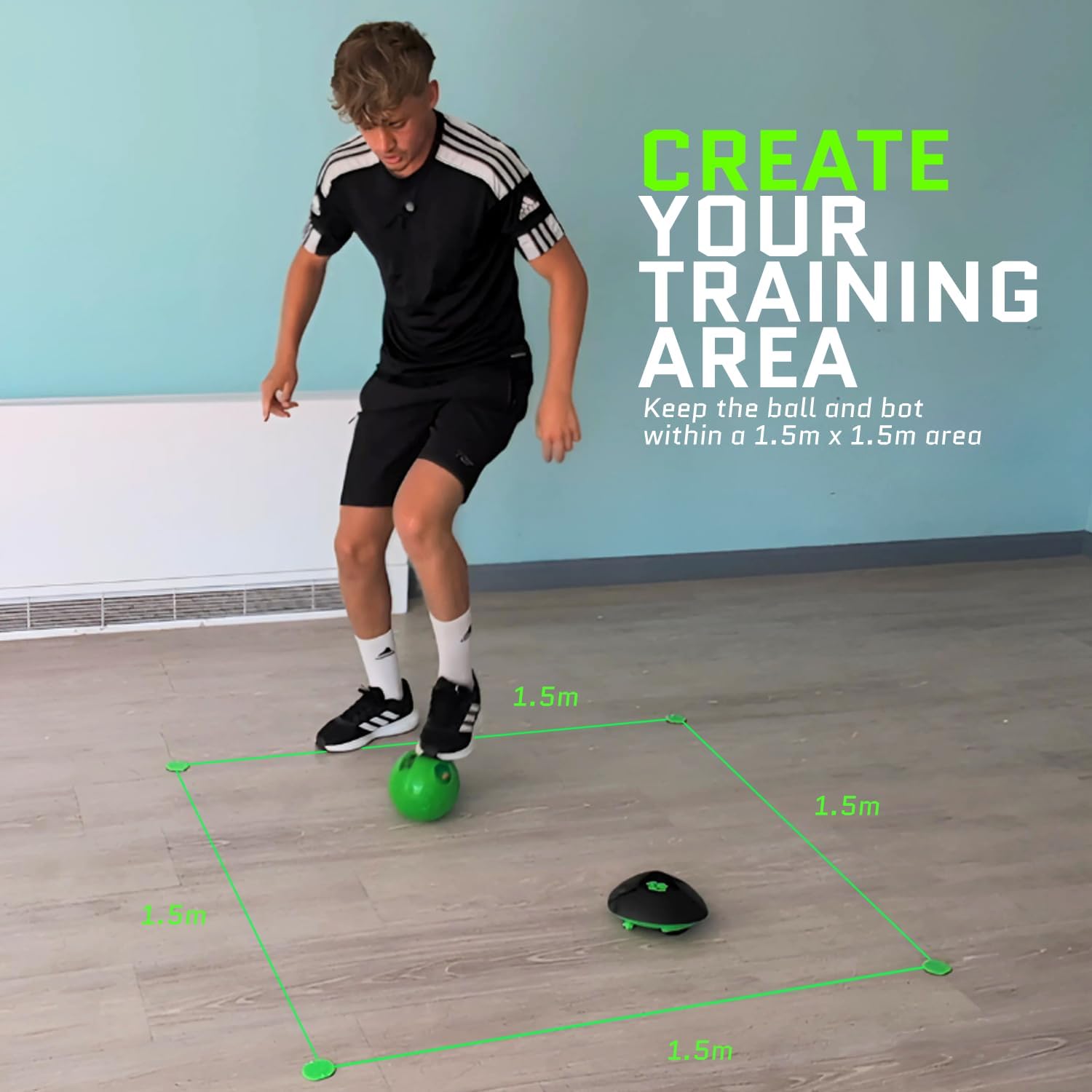 Soccer Bot Indoor Football Trainer – Black