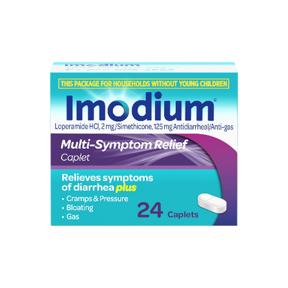 Imodium Multi-Symptom Relief Caplets – 24 Count