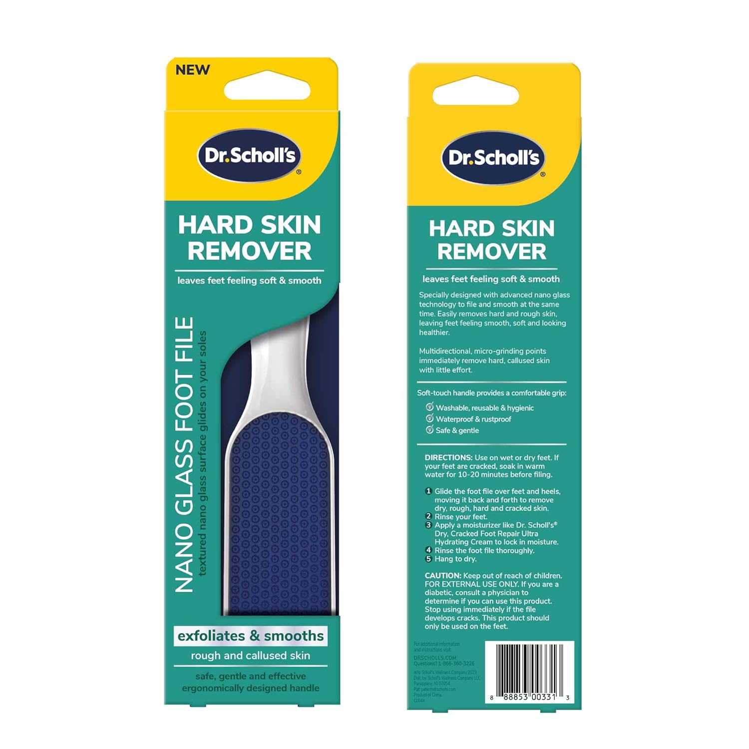 Dr. Scholl's Hard Skin Remover Nano Glass Foot File