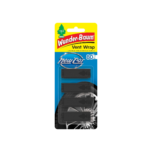 Little Trees Vent Wrap Invisible Air Freshener – New Car Scent, Black