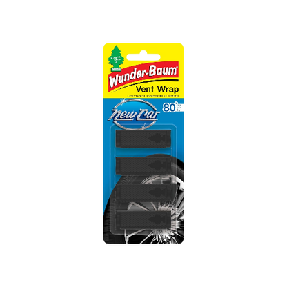 Little Trees Vent Wrap Invisible Air Freshener – New Car Scent, Black