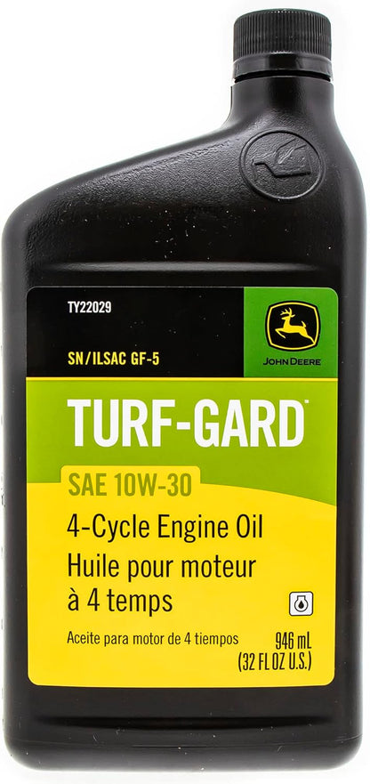 John Deere Turf-Gard SAE 10W-30 Oil TY22029 2 Quarts