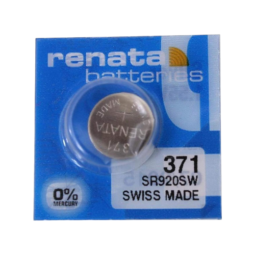 2 x Renata 371 SR920SW Silver Battery – 1.55V, Swiss Made