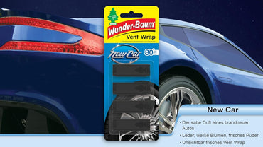 Little Trees Vent Wrap Invisible Air Freshener – New Car Scent, Black