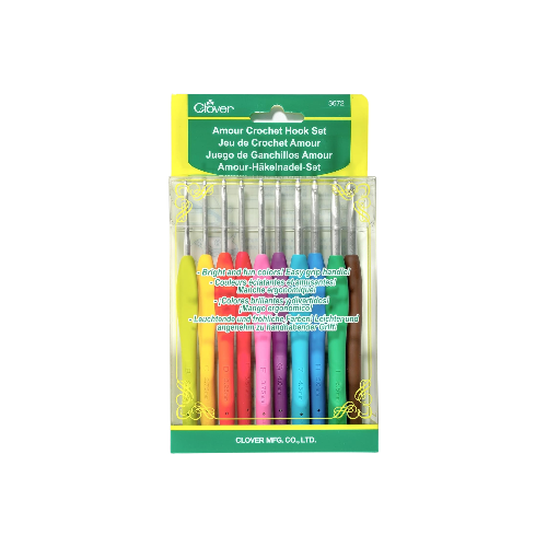 Clover Amour Crochet Hook Set 3672 – 10 Sizes