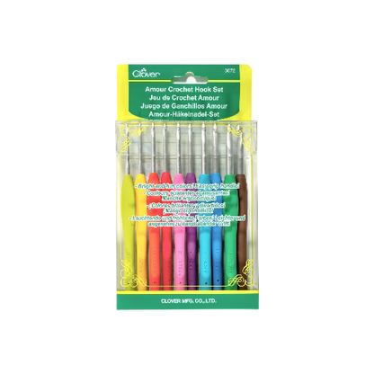 Clover Amour Crochet Hook Set 3672 – 10 Sizes