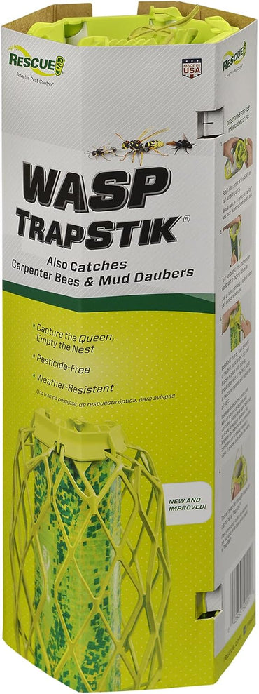 RESCUE! VisiLure TrapStik for Wasps & Bees – 2 Pack