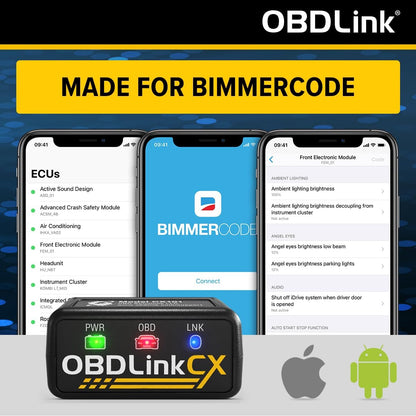 OBDLink CX BimmerCode Bluetooth 5.1 OBD2 Adapter