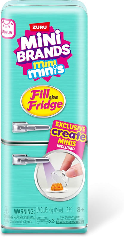 Mini Brands Fill The Fridge Playset w/ UV Light – ZURU