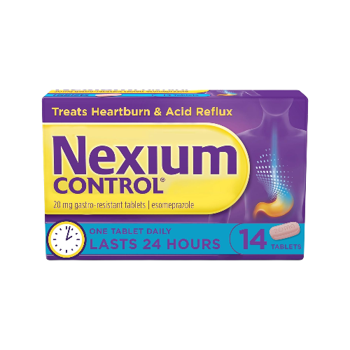 Nexium Control Heartburn & Indigestion Tablets – 20mg, 14 Count