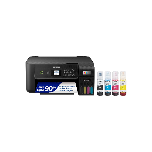 Epson EcoTank ET-2800 Wireless Color All-in-One Printer – Black