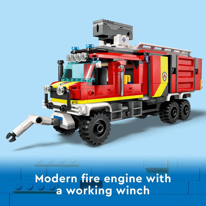 LEGO City Fire Command Truck Set 60374 with Drones