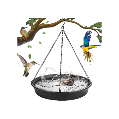 CARGEN Hanging Bird Bath & Feeder Tray for Garden