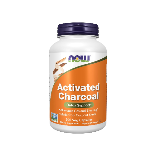 NOW Foods Activated Charcoal – 200 Veg Capsules