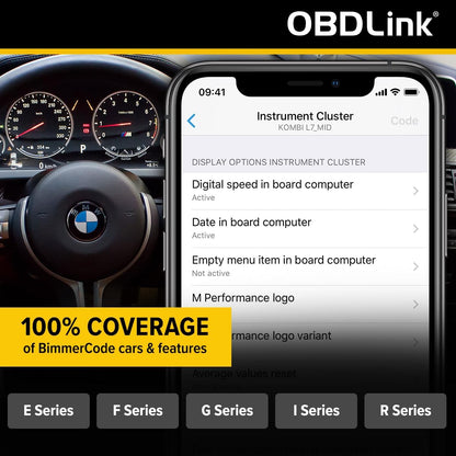 OBDLink CX BimmerCode Bluetooth 5.1 OBD2 Adapter