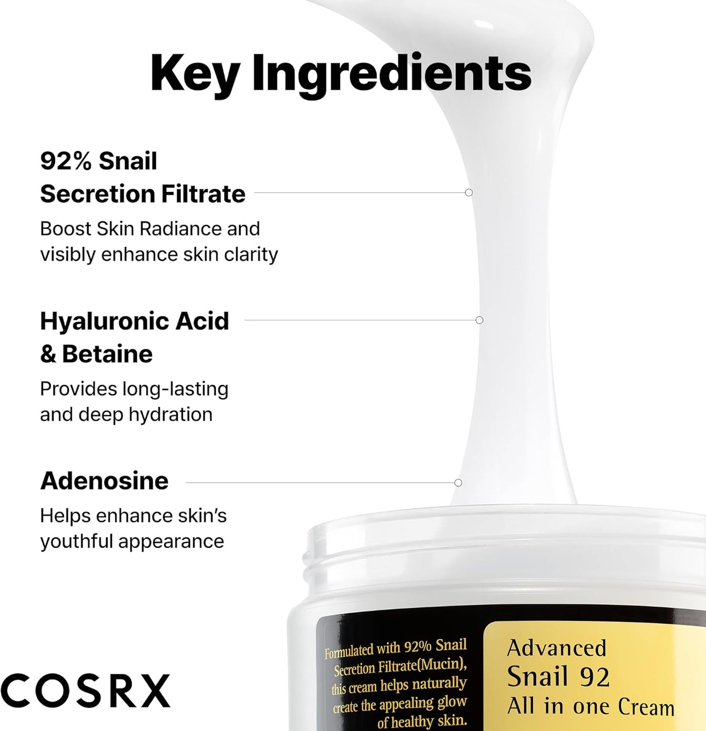 COSRX Advanced Snail 92 All in One Cream – 100g