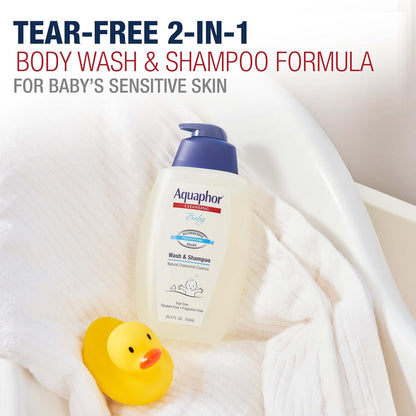 Aquaphor Baby Wash and Shampoo – Unscented 25.4 fl oz