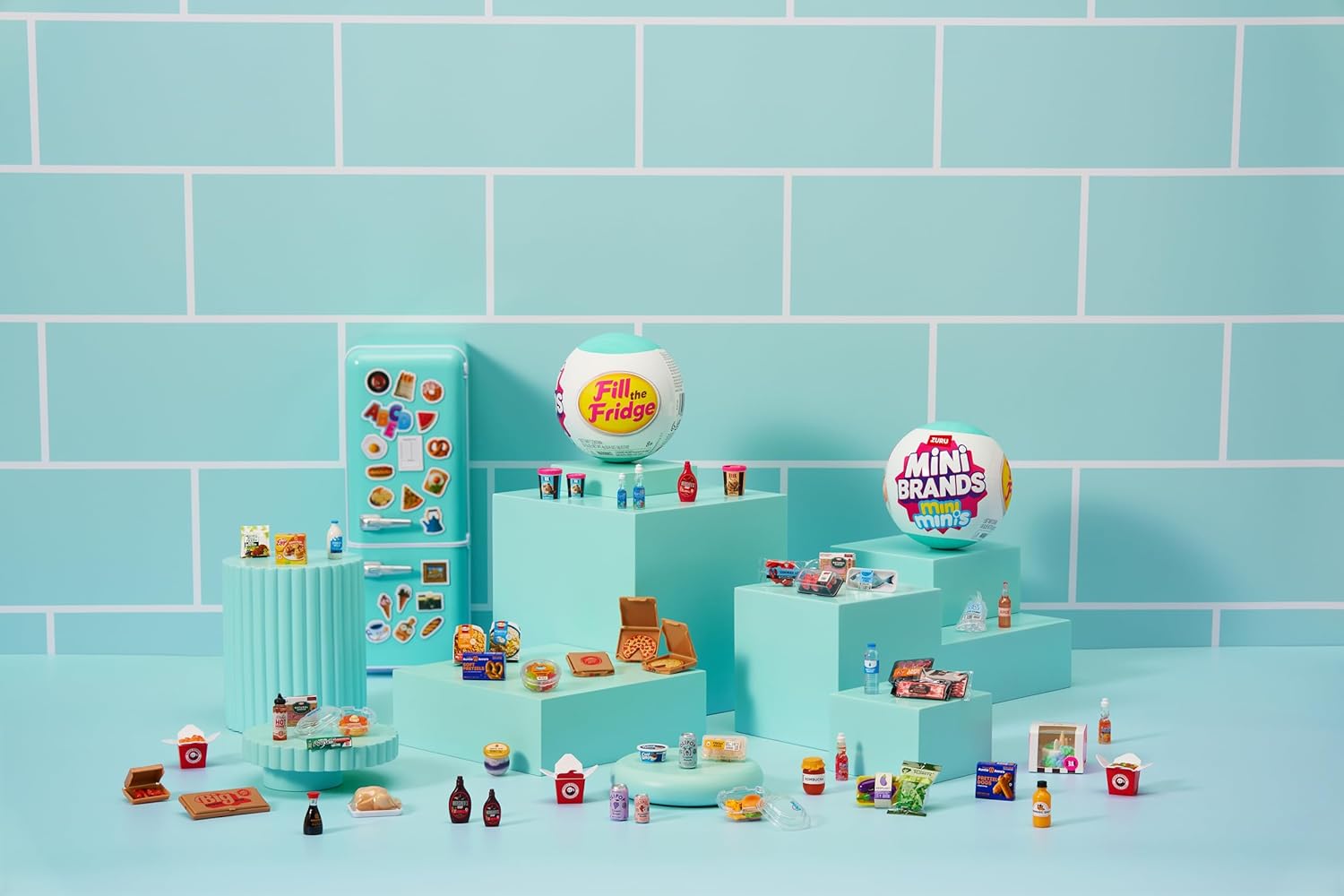 Mini Brands Fill The Fridge Playset w/ UV Light – ZURU