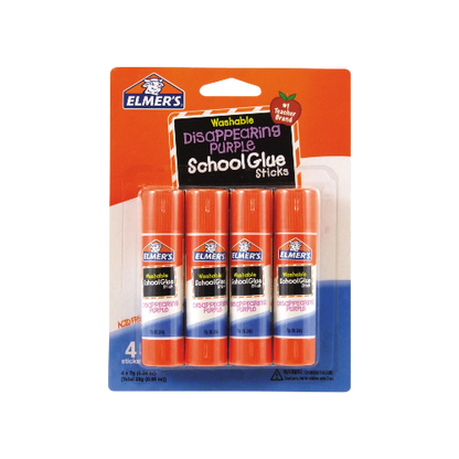 Elmer's Disappearing Purple Glue Sticks 0.24oz, 4-Pack