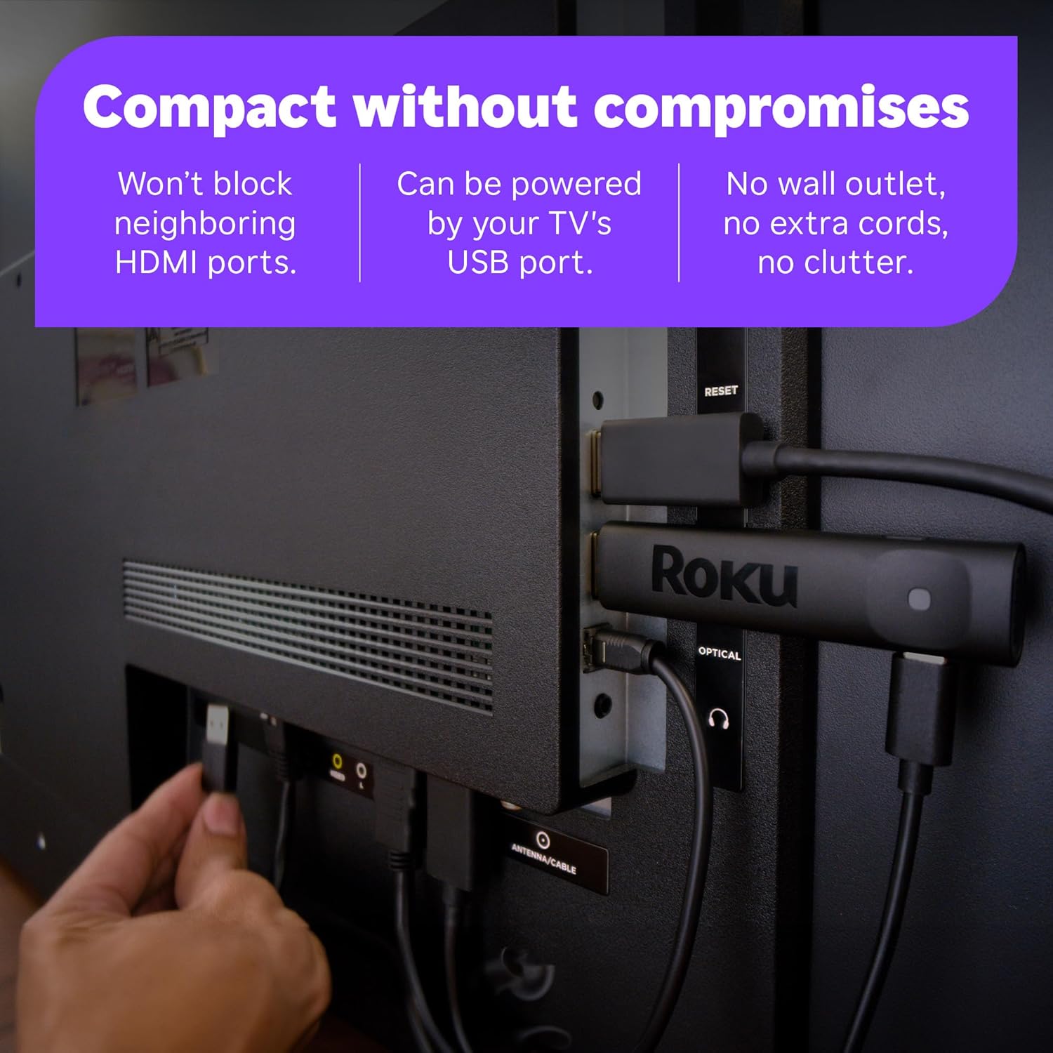 Roku® Streaming Stick™ 2025 – HD with Voice Remote