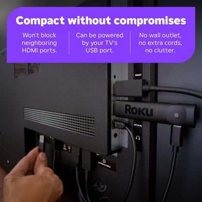 Roku® Streaming Stick™ 2025 – HD with Voice Remote