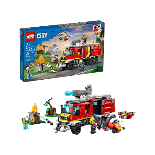 LEGO City Fire Command Truck Set 60374 with Drones