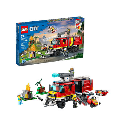 LEGO City Fire Command Truck Set 60374 with Drones