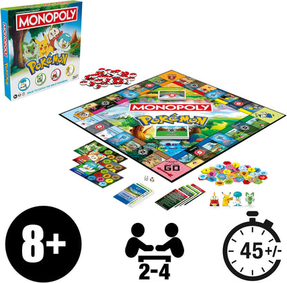 Monopoly Pokémon Edition Board Game – English Version