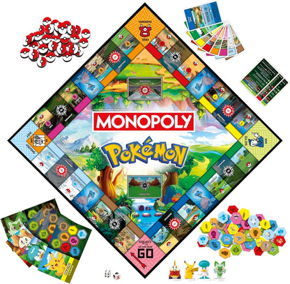 Monopoly Pokémon Edition Board Game – English Version