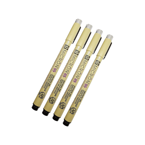 Sakura Pigma Micron 05 Black Pen 0.45mm – 4-Pack