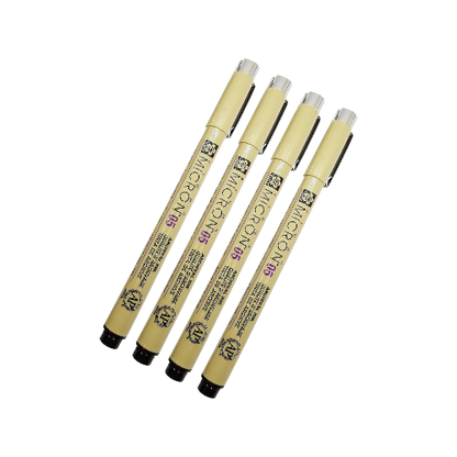 Sakura Pigma Micron 05 Black Pen 0.45mm – 4-Pack
