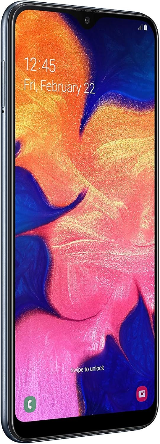 Samsung Galaxy A10 4G Smartphone – 6.2", 2GB RAM, 32GB, Dual-SIM, Black (Renewed)