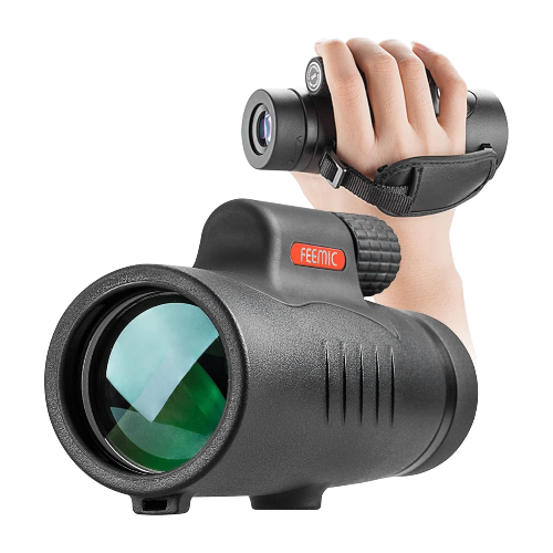 8x42 High-Power Monocular Telescope – Compact Waterproof, Fogproof & Shockproof Scope with Hand Strap