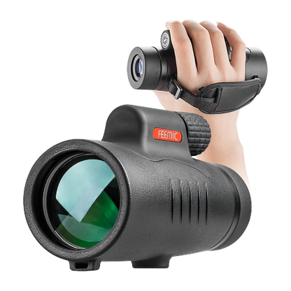 8x42 High-Power Monocular Telescope – Compact Waterproof, Fogproof & Shockproof Scope with Hand Strap